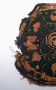 Coptic Textile Fragment - Roundel With Human Face & Flowers - Late Antique Egypt Egyptian photo 2