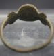 Post Medieval Jacobean Finger Ring With Glass Insert British photo 3