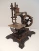 Mueller 20 Antiq Child Toy Mini Sewing Machi Cast Iron Numbered Germany 1905 - 45 Sewing Machines photo 3