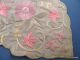 Antique Chinese Silk Heavily Hand Embroidered Square Handkerchief Hanky Doily Robes & Textiles photo 4