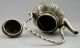 Old Chinese Handwork Tibet Silver Carved Flower Fish Tea Pot Teapots photo 1
