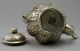 Old Chinese Handwork Tibet Silver Carved Flower Fish Tea Pot Teapots photo 2