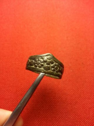 Roman Bronze Thumb Ring For Bow Arrow Ancient Artifact Rare photo