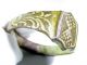 Rare Tudor Period Bronze Wedding Ring With Floral Decoration - Uk Size S - Ab35 Roman photo 2