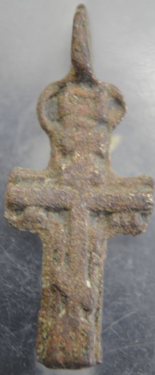 Post Medieval Crucifix Cross Pendant. photo