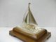 The Sailboat Of Silver950 Of The Most Wonderful Japan.  A Japanese Antique. Other Antique Sterling Silver photo 4