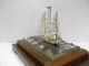 The Sailboat Of Silver960 Of The Most Wonderful Japan.  3 Masts.  Takehiko ' S Work. Other Antique Sterling Silver photo 4