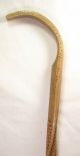 Antique/vintage Great Lakes/woodlands Indian - Mt Clemens Mich.  Walking Stick/cane Native American photo 4