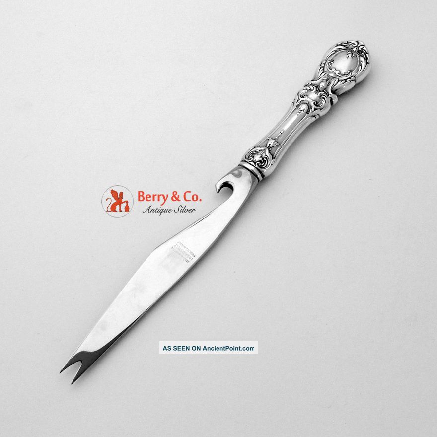 Francis I Bar Knife Sterling Silver Stainless Steel Reed And Barton 1908 Flatware & Silverware photo