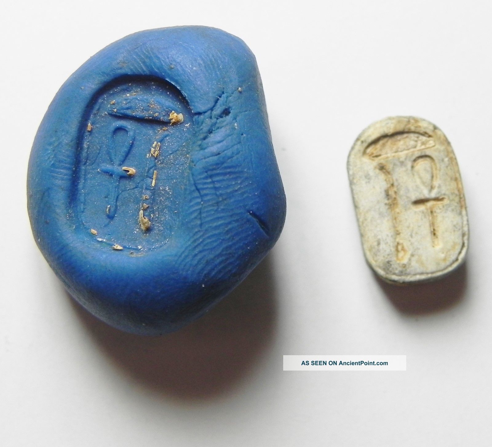 Zurqieh - Aac251 - Ancient Egypt,  Steatite Stone Scarab,  Kingdom,  18th Dynas Egyptian photo