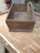 Antique Early Primitive Wooden Hanging Candle Box Tote Knife Canted Country Nr Primitives photo 5
