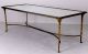 Vintage French Bronze Maison Bagues Coffee Table W Mirrored Top Mid-Century Modernism photo 4