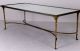 Vintage French Bronze Maison Bagues Coffee Table W Mirrored Top Mid-Century Modernism photo 5