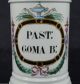 Antique 19th Century Apothecary Jar Past Goma B Paris White Porcelain French Bottles & Jars photo 1