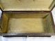 Vintage Handmade Wooden Box W/ Metal Handle,  Knob Feet,  For Fishing Boxes photo 10