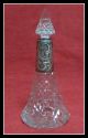 English Cut Crystal Glass & Sterling Silver Perfume Bottle C 1934 J H Worrall Bottles, Decanters & Flasks photo 8