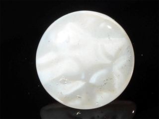 15mm Czech Antique Vintage Satin Givre Crystal Art Glass Button Rosette Shank photo