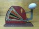 Vintage 1930s Metal Jiffy Way Egg Grading Scale - Red,  Functional Farm Tool Scales photo 6