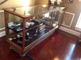 Large Antique Retail General Store Display Case photo