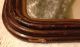 Antique 19th Century Small Arched Wood Mirror White Decal Design 1800 ' S Mirrors photo 11