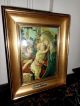 Miniature On Enamel: The Virgin Mary And Baby Jesus From Work Of Botticelli Victorian photo 2