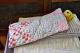 Vintage Calico Doll’s Bedding Dolls Quilt With Ticking Mattress And Pillow Primitives photo 2