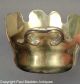 Antique 18th C.  Brass French Virriere Wine Rinser Bowl Metalware photo 4