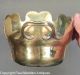 Antique 18th C.  Brass French Virriere Wine Rinser Bowl Metalware photo 5