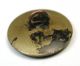 Antique Brass & Pewter Button Young Girl And Cat On A Fence Design Buttons photo 1