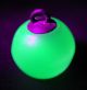Antique Uranium Glass Ball Button Lemon Lime Color Buttons photo 1