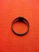 Ancient Roman Bronze Ring - Engraved - Great Patina Roman photo 2