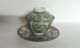 A 19th Century Chinese Canton Porcelain Tea/rice Cup/bowl,  Saucer/plate And Lid Porcelain photo 2