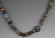 Ancient Chinese Peking Glass Carved Bead Necklace Long 36cm Necklaces & Pendants photo 4