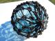 Japanese Beachcombed Netted Glass Float Marked T On Seal Button Fishing Nets & Floats photo 2