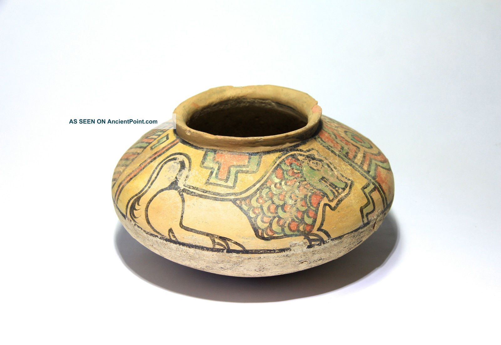 Rare Ancient Near Eastern Indus Valley Vessel Incised And Fish 3000 - 1700 Bc Near Eastern photo
