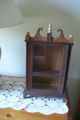 Antique Small Wood And Glass Curio Display Cabinet.  Just Display Cases photo 1