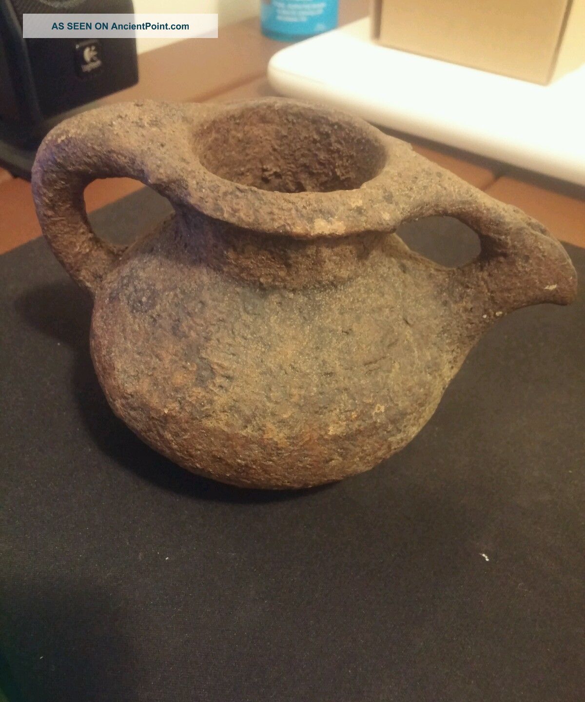 Ancient Near East Roman Terracotta Pottery Jug - 100 Ad Near Eastern photo