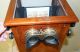 Tabletop Stereoscope Stereoviewer Wooden Holds 50 Stereoviews Viewer Optical photo 4