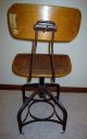 Vintage Toledo Industrial / Uhl Industrial Chair For Drafting Or Assembly Mid-Century Modernism photo 4