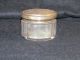 Antique Art Nouveau Powder Jar With Sterling Silver Lid Art Nouveau photo 2