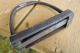 Rare Stirrup 1800,  - Iron Forged Hinged Horse Signed Bagh ? Opens. Primitives photo 4
