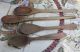 Rustic Vintage Antique Primitive Wooden Bowl W/ (4) Wooden Spoons & (2) Paddles Primitives photo 6