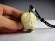Vintage Chinese Laughing Buddha Corozo Nut Carved Amulet Pendant Charm Luck Necklaces & Pendants photo 4