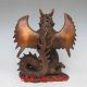 Rare Chinese Bronze Pterosaur Dragon Statue Other Antique Chinese Statues photo 5