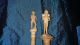 Two Antique Carved Figures - Tyrolean - 1 Needle Case & 1 Spool - Circa 1890 Needles & Cases photo 7