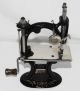 Rare Antique Foley & Williams Cast Iron Midget Sewing Machine W/original Box Sewing Machines photo 4