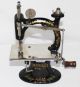 Rare Antique Foley & Williams Cast Iron Midget Sewing Machine W/original Box Sewing Machines photo 8