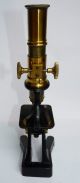 A Lovely Quality Brass Dollond & Co Microscope With Case,  3 Old Slides C1880 Other Antique Science Equip photo 6