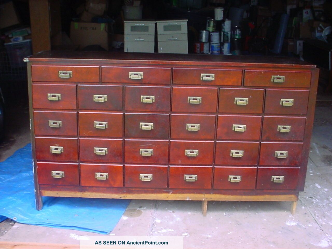 Old General Store Mercantile 28 Drawer Hardware Counter Display Unit Other Mercantile Antiques photo