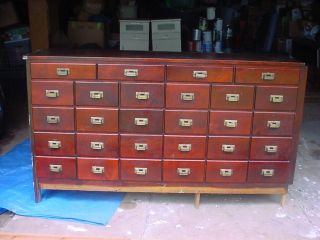 Old General Store Mercantile 28 Drawer Hardware Counter Display Unit photo